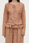 Mutedance 25 Autumn/Winter Button-Down Drawstring Shirt Top Collection Handmade Classic MD-MD25FW40-rose (MD25FW35)